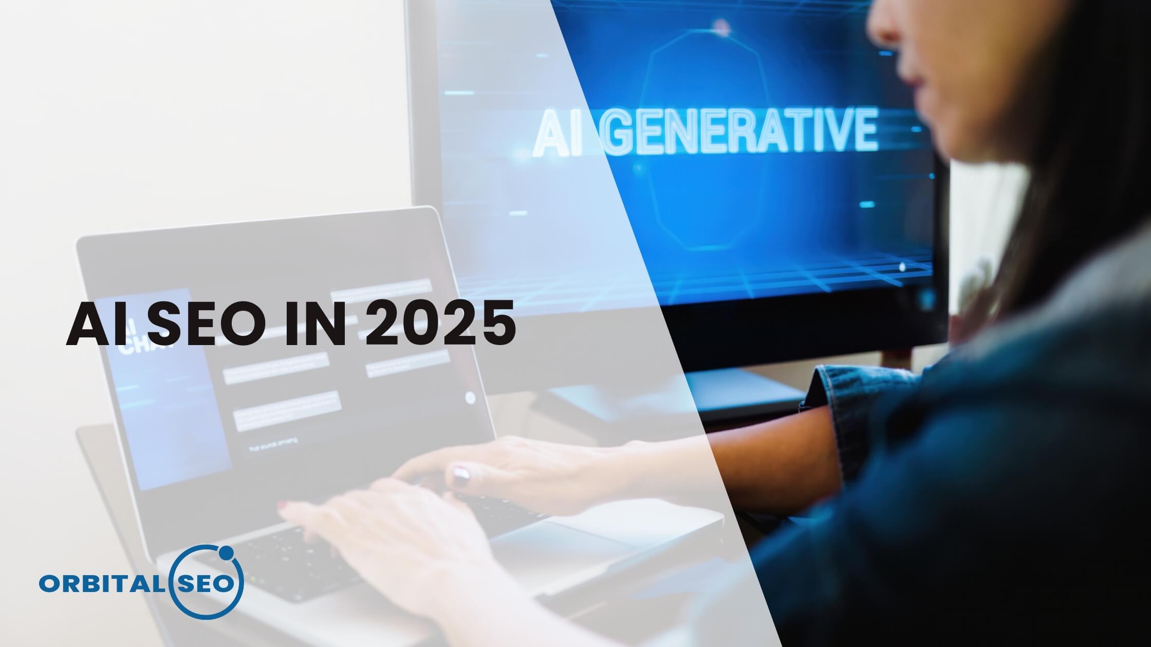 An SEO working with AI to complete marketing work
